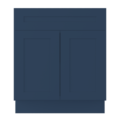 Base Kitchen Cabinet B30 Danbury Blue LessCare 30 in. width 34.5 in. height 24 in. depth - Kitchen Cabinets