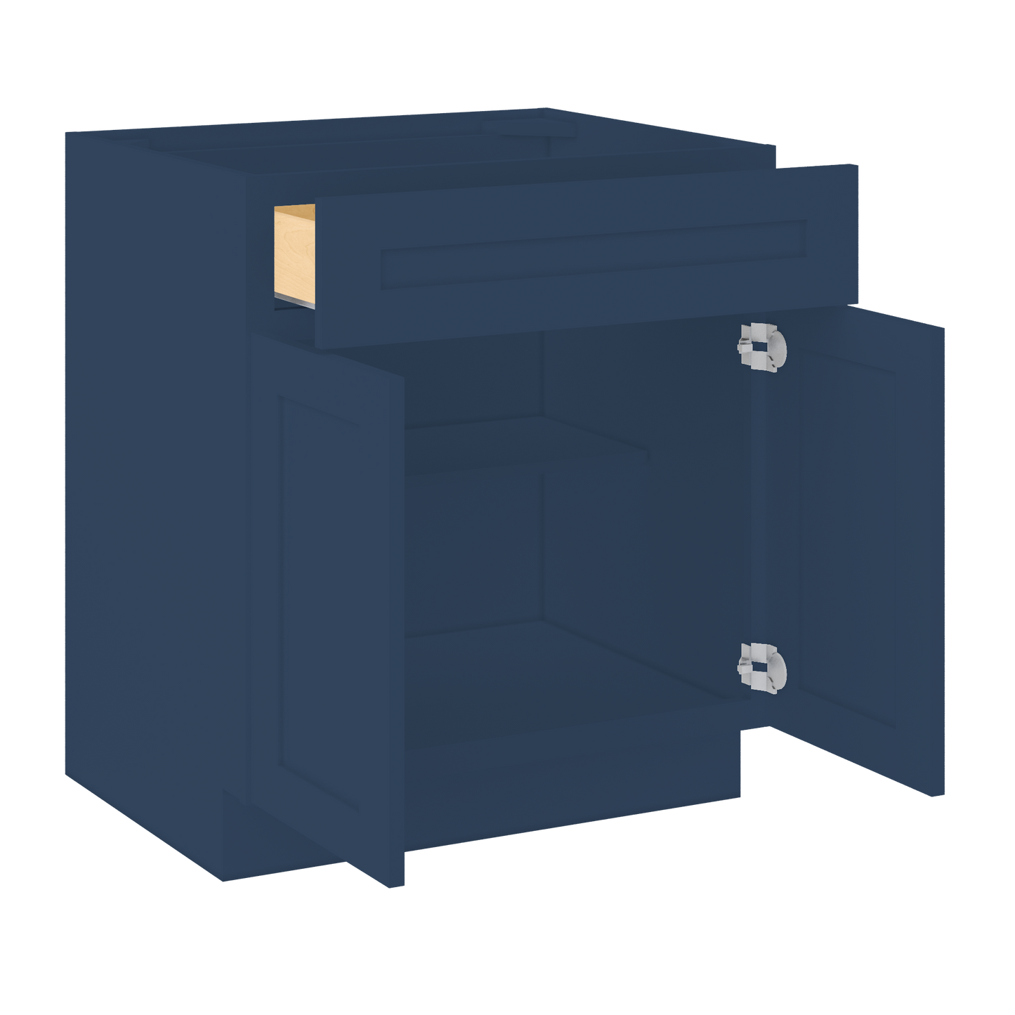 Base Kitchen Cabinet B30 Danbury Blue LessCare 30 in. width 34.5 in. height 24 in. depth - Kitchen Cabinets