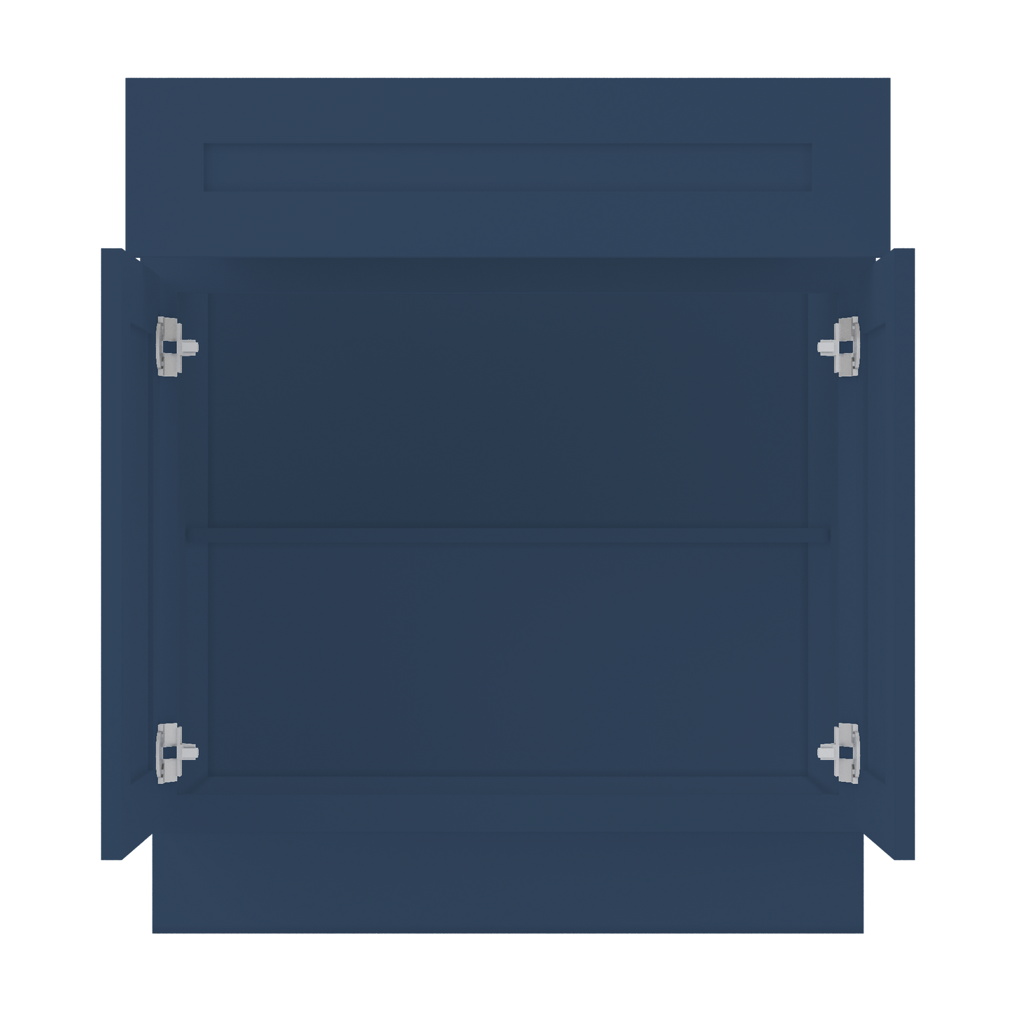 Base Kitchen Cabinet B30 Danbury Blue LessCare 30 in. width 34.5 in. height 24 in. depth - Kitchen Cabinets