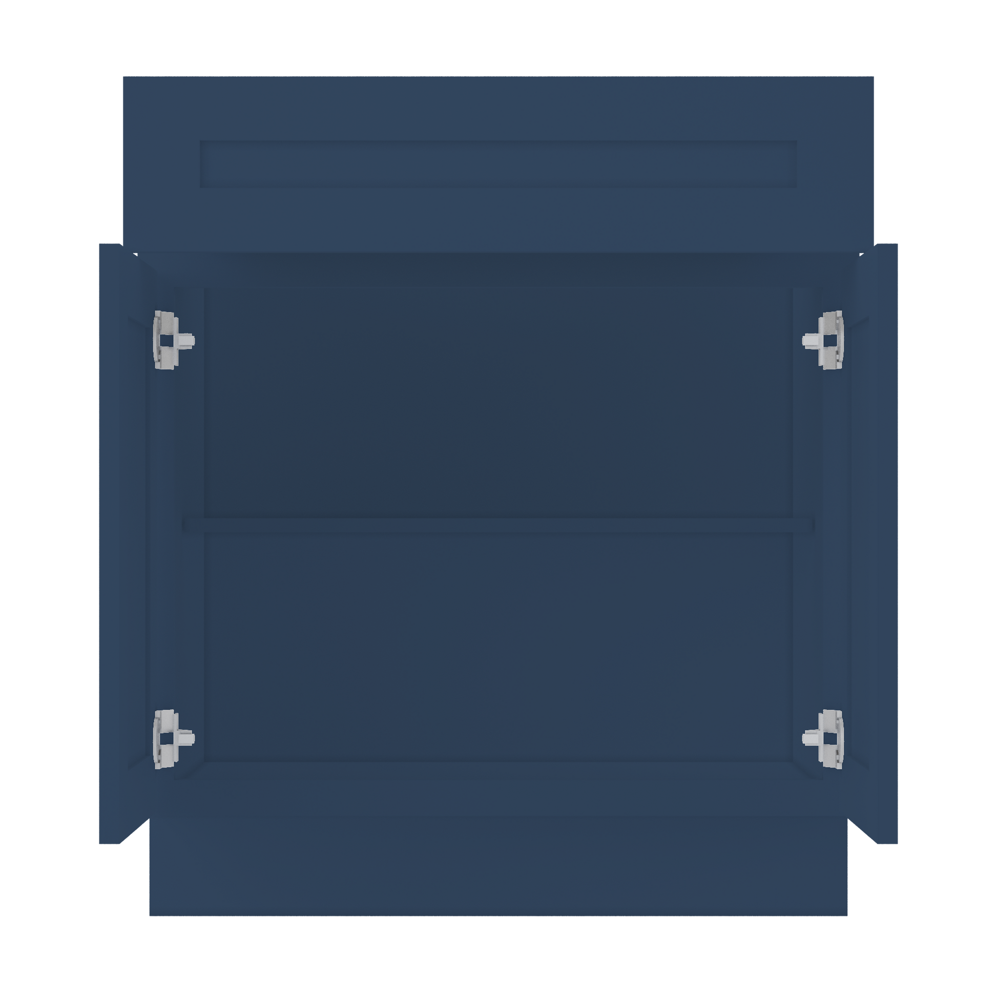 Base Kitchen Cabinet B30 Danbury Blue LessCare 30 in. width 34.5 in. height 24 in. depth - Kitchen Cabinets
