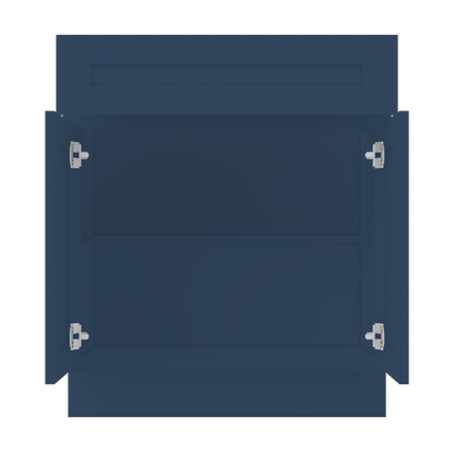 Base Kitchen Cabinet B30 Danbury Blue LessCare 30 in. width 34.5 in. height 24 in. depth - Kitchen Cabinets