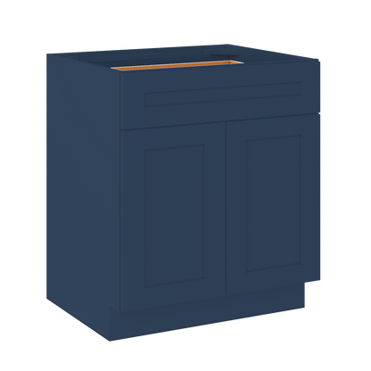 Base Kitchen Cabinet B30 Danbury Blue LessCare 30 in. width 34.5 in. height 24 in. depth - Kitchen Cabinets