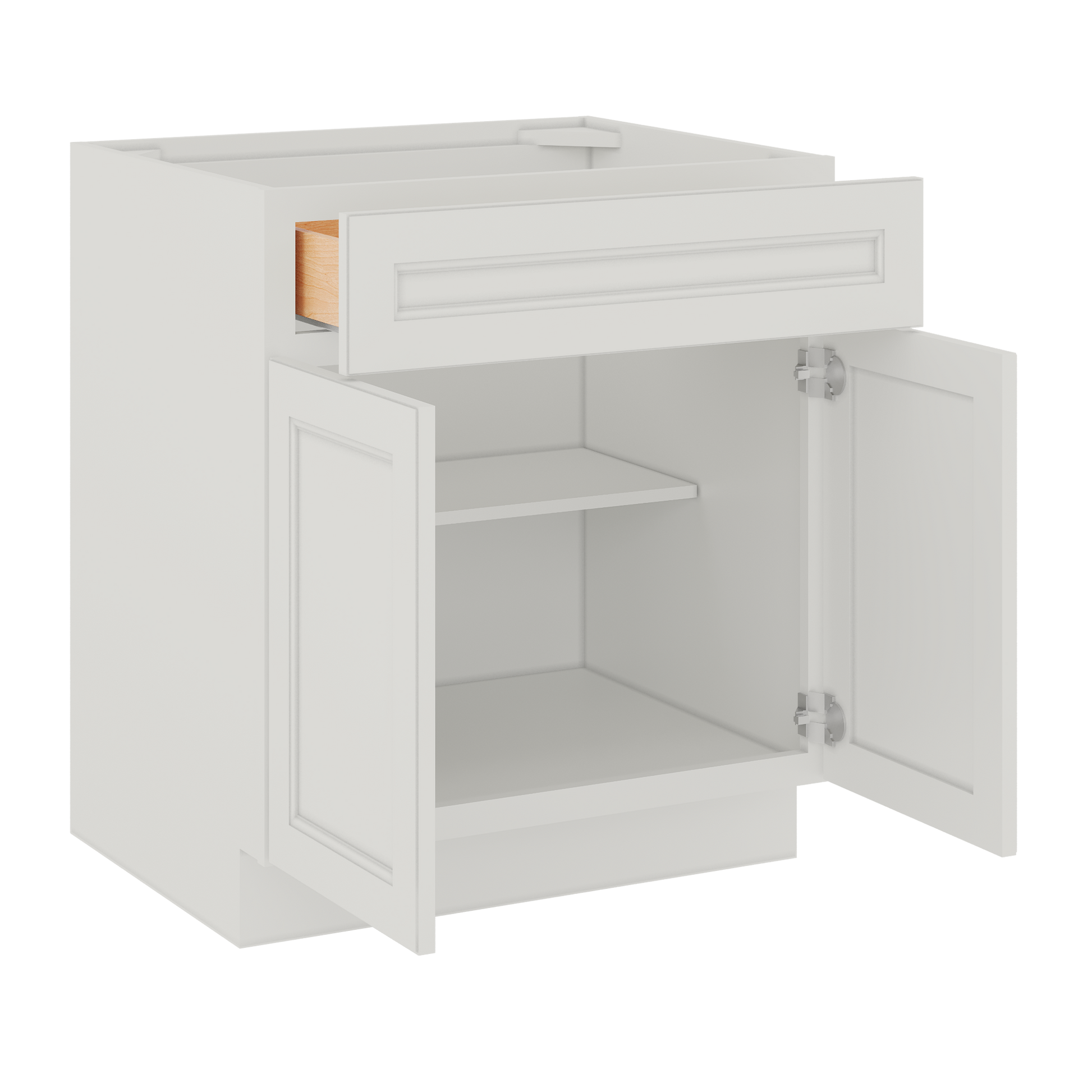 Base Kitchen Cabinet B30 Milan Pearl 30 in. width 34.5 in. height 24 in. depth - Kitchen Cabinets