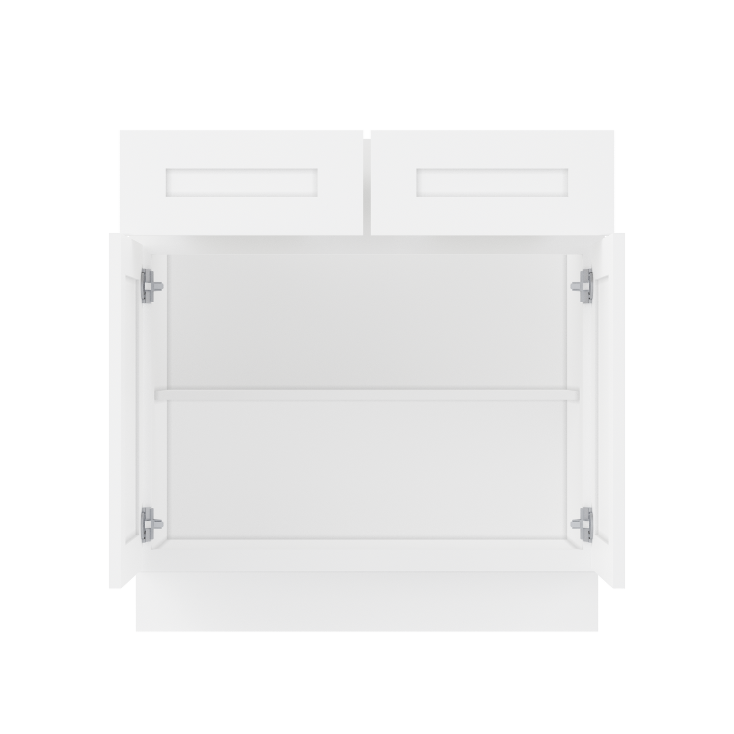 Base Kitchen Cabinet B33 Alpina White LessCare 33 in. width 34.5 in. height 24 in. depth - Kitchen Cabinets