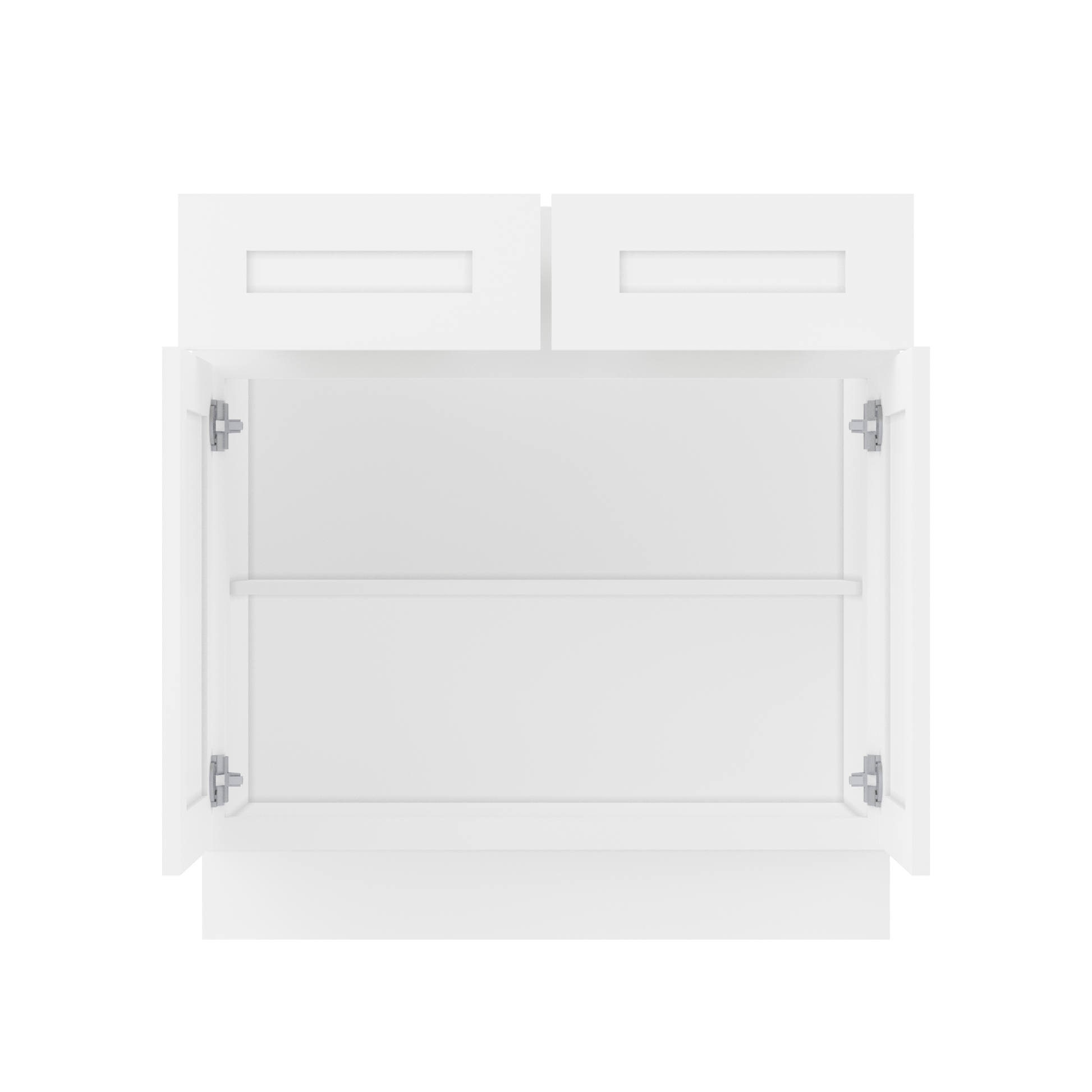 Base Kitchen Cabinet B33 Alpina White LessCare 33 in. width 34.5 in. height 24 in. depth - Kitchen Cabinets