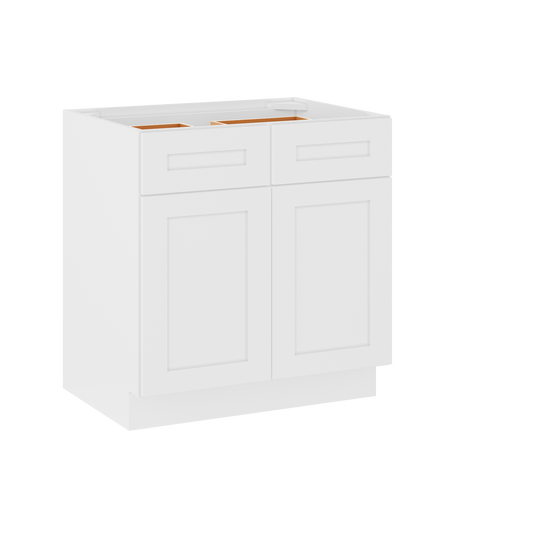 Base Kitchen Cabinet B33 Alpina White LessCare 33 in. width 34.5 in. height 24 in. depth - Kitchen Cabinets