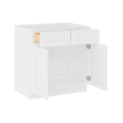 Base Kitchen Cabinet B33 Alpina White LessCare 33 in. width 34.5 in. height 24 in. depth - Kitchen Cabinets