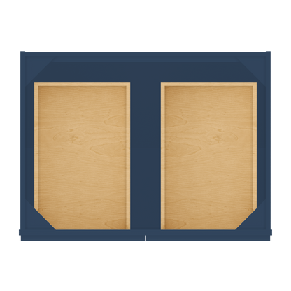 Base Kitchen Cabinet B33 Danbury Blue LessCare 33 in. width 34.5 in. height 24 in. depth - Kitchen Cabinets