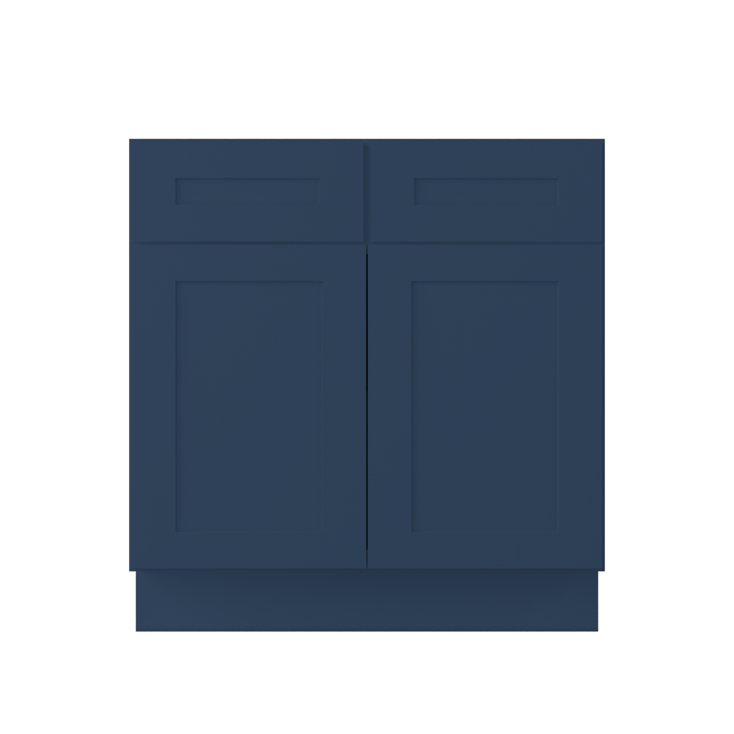 Base Kitchen Cabinet B33 Danbury Blue LessCare 33 in. width 34.5 in. height 24 in. depth - Kitchen Cabinets