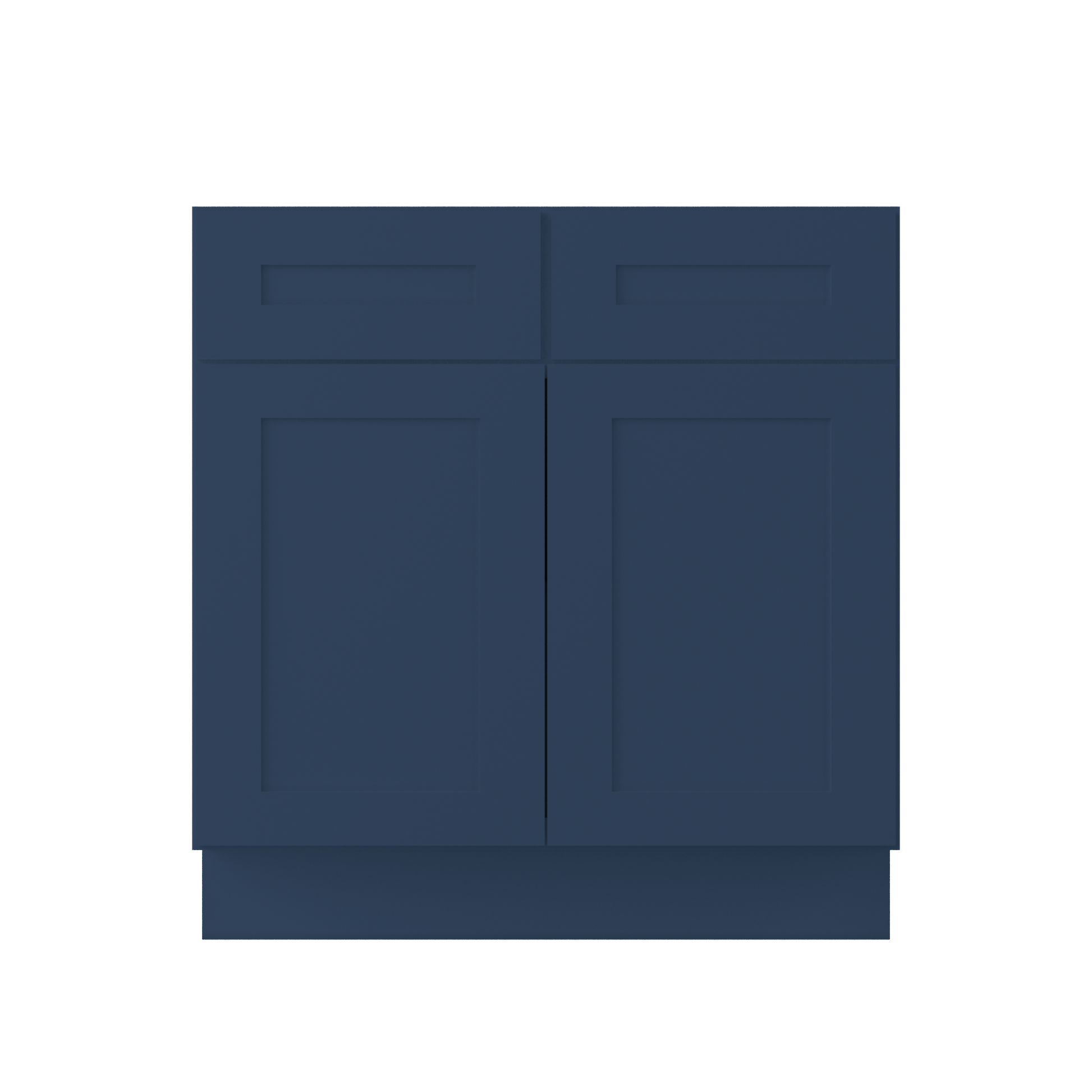 Base Kitchen Cabinet B33 Danbury Blue LessCare 33 in. width 34.5 in. height 24 in. depth - Kitchen Cabinets