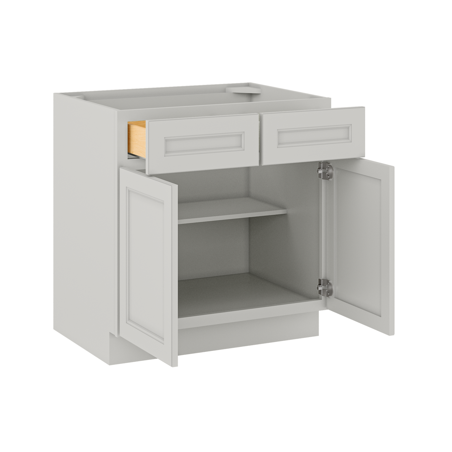 Base Kitchen Cabinet B33 Milan Pearl 33 in. width 34.5 in. height 24 in. depth - Kitchen Cabinets