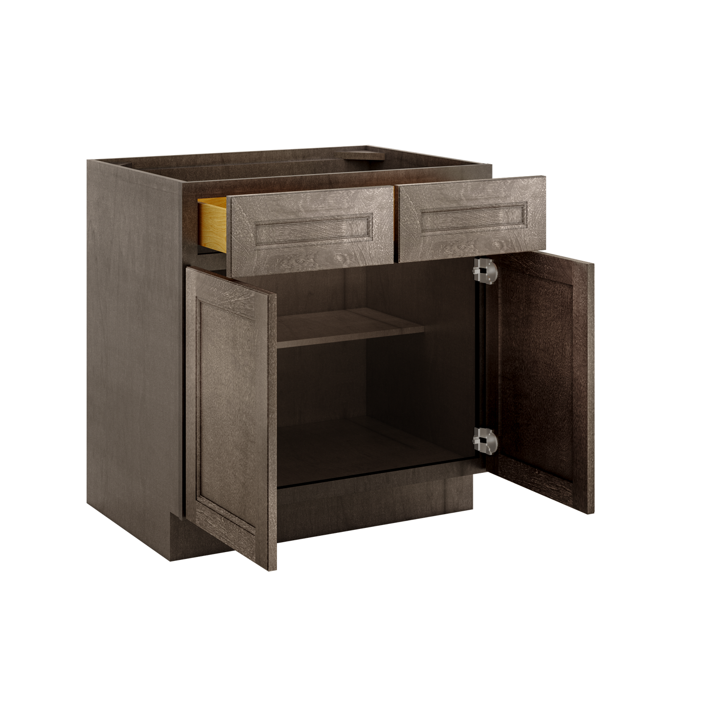 Base Kitchen Cabinet B33 Milan Slate 33 in. width 34.5 in. height 24 in. depth - Kitchen Cabinets