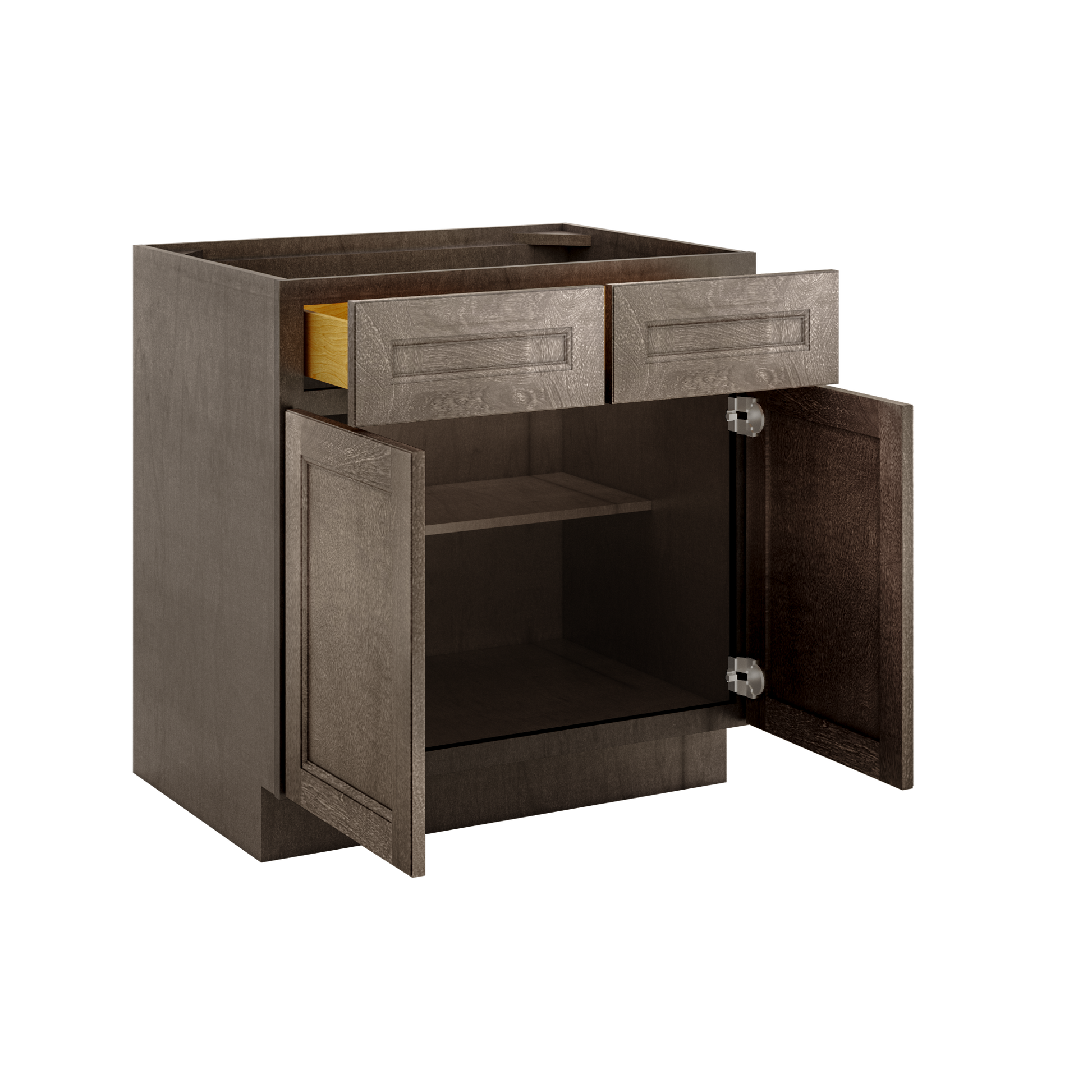 Base Kitchen Cabinet B33 Milan Slate 33 in. width 34.5 in. height 24 in. depth - Kitchen Cabinets
