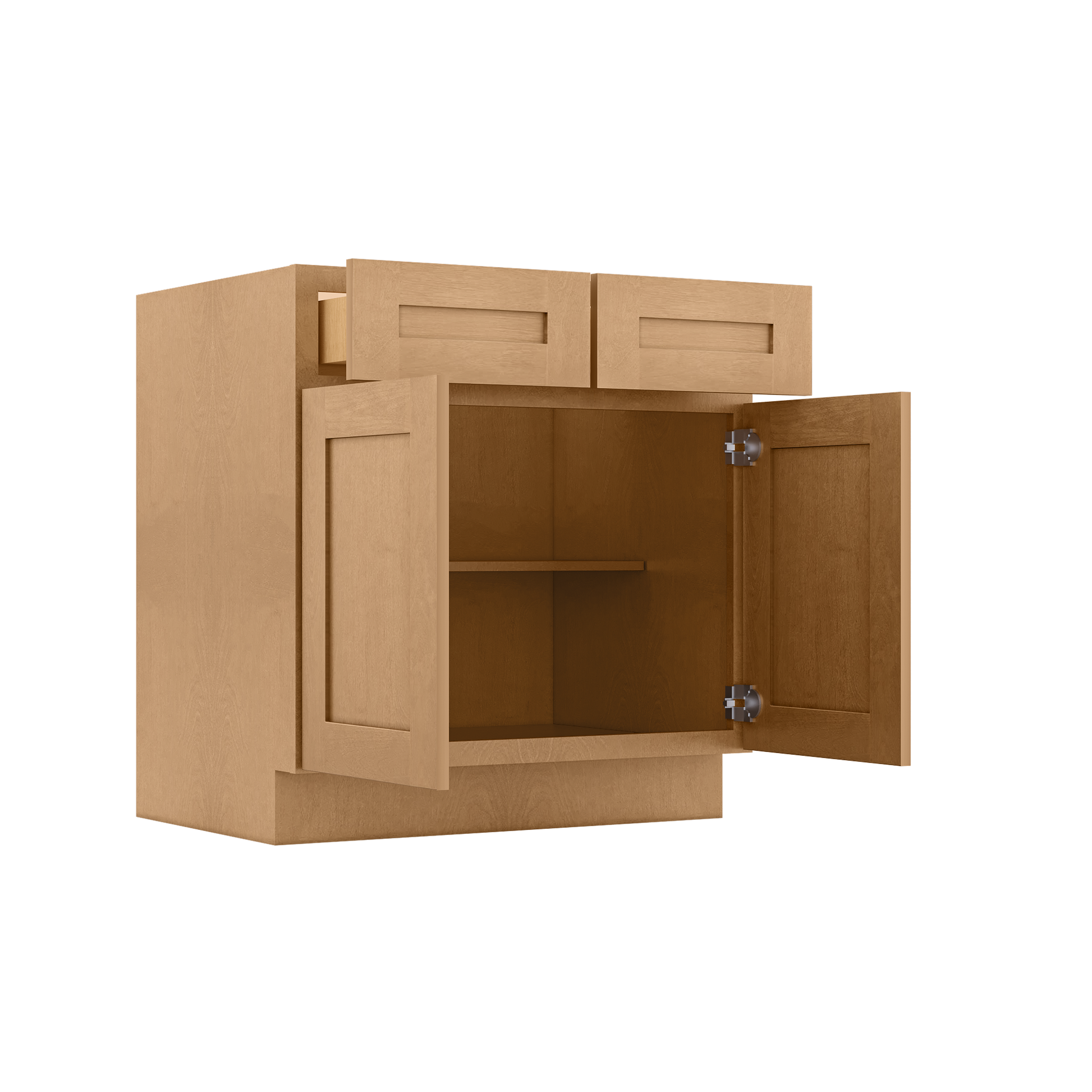 Base Kitchen Cabinet B33 Shaker Toffee 33 in. width 34.5 in. height 24 in. depth - Kitchen Cabinets