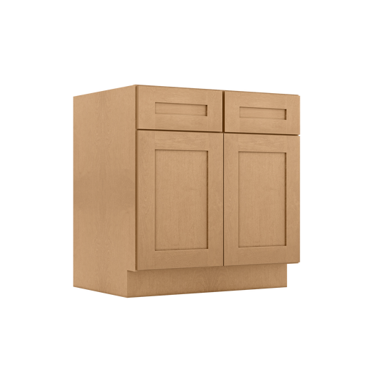 Base Kitchen Cabinet B33 Shaker Toffee 33 in. width 34.5 in. height 24 in. depth - Kitchen Cabinets