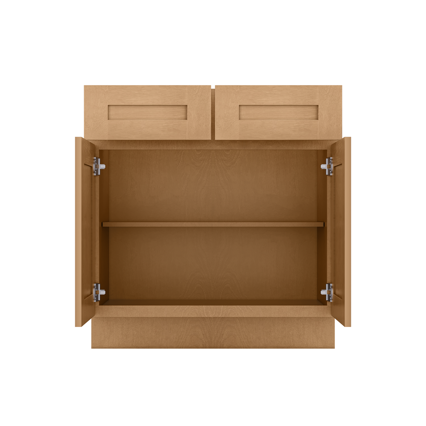Base Kitchen Cabinet B33 Shaker Toffee 33 in. width 34.5 in. height 24 in. depth - Kitchen Cabinets