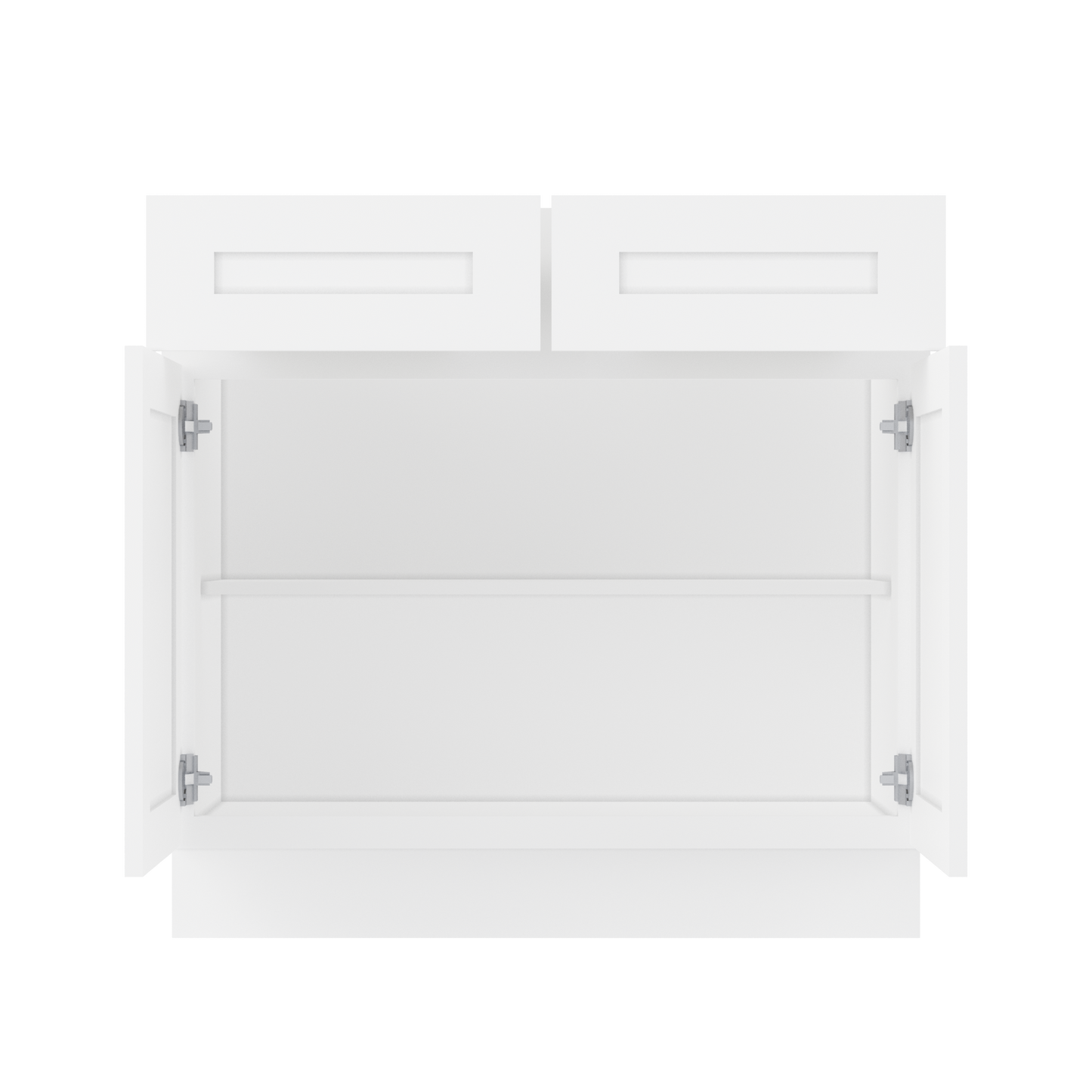 Base Kitchen Cabinet B36 Alpina White LessCare 36 in. width 34.5 in. height 24 in. depth - Kitchen Cabinets