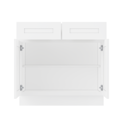 Base Kitchen Cabinet B36 Alpina White LessCare 36 in. width 34.5 in. height 24 in. depth - Kitchen Cabinets
