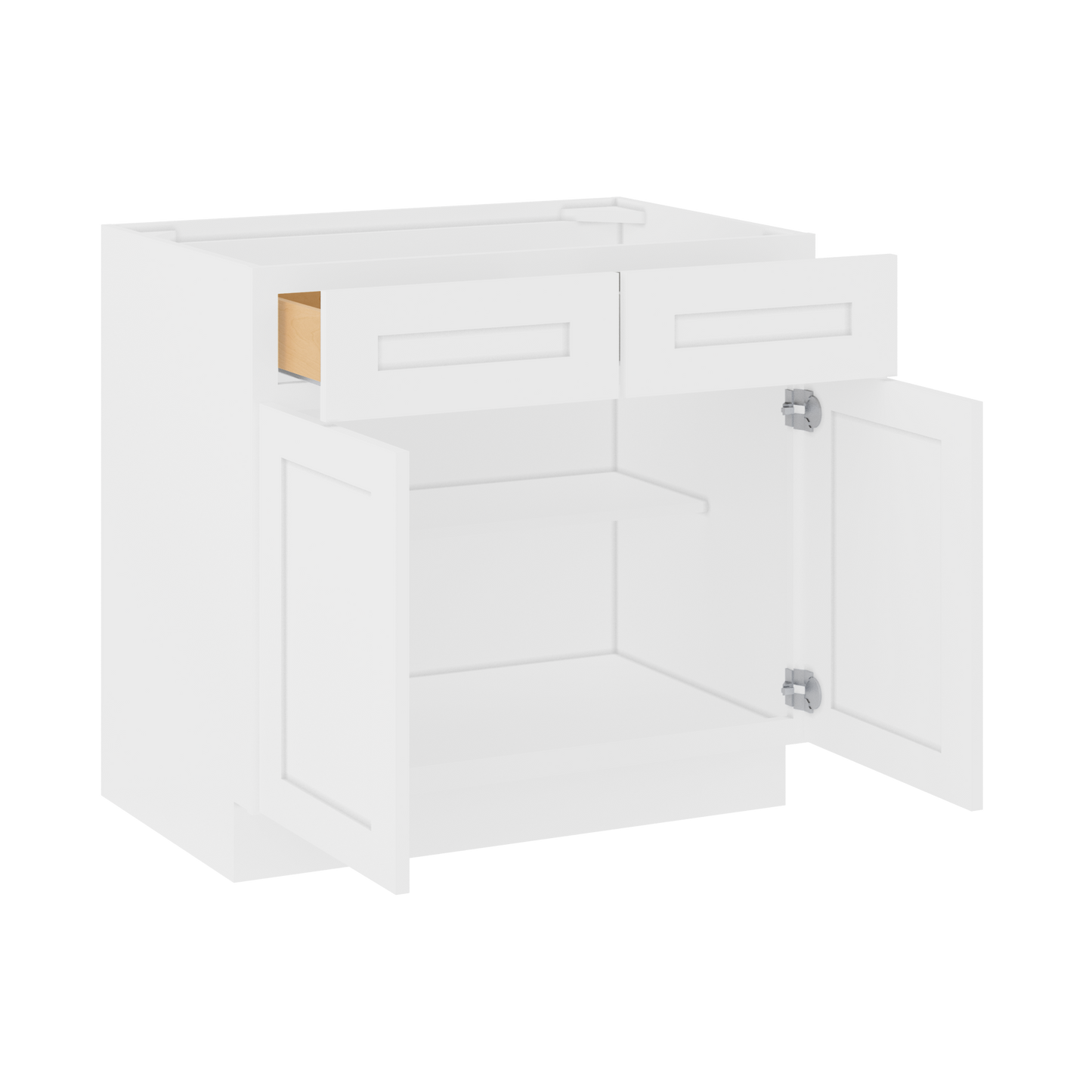 Base Kitchen Cabinet B36 Alpina White LessCare 36 in. width 34.5 in. height 24 in. depth - Kitchen Cabinets