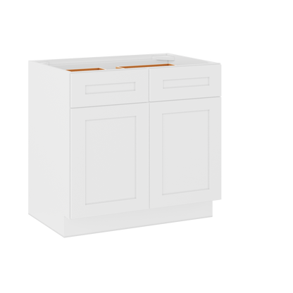 Base Kitchen Cabinet B36 Alpina White LessCare 36 in. width 34.5 in. height 24 in. depth - Kitchen Cabinets