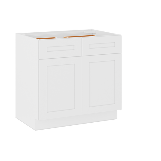 Base Kitchen Cabinet B36 Alpina White LessCare 36 in. width 34.5 in. height 24 in. depth - Kitchen Cabinets