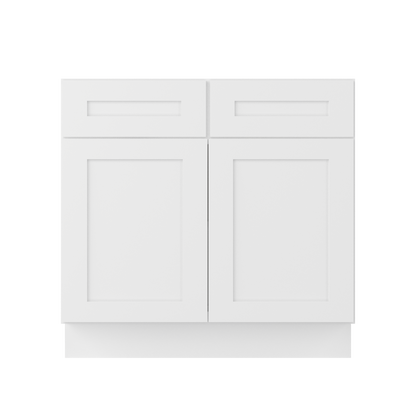 Base Kitchen Cabinet B36 Alpina White LessCare 36 in. width 34.5 in. height 24 in. depth - Kitchen Cabinets