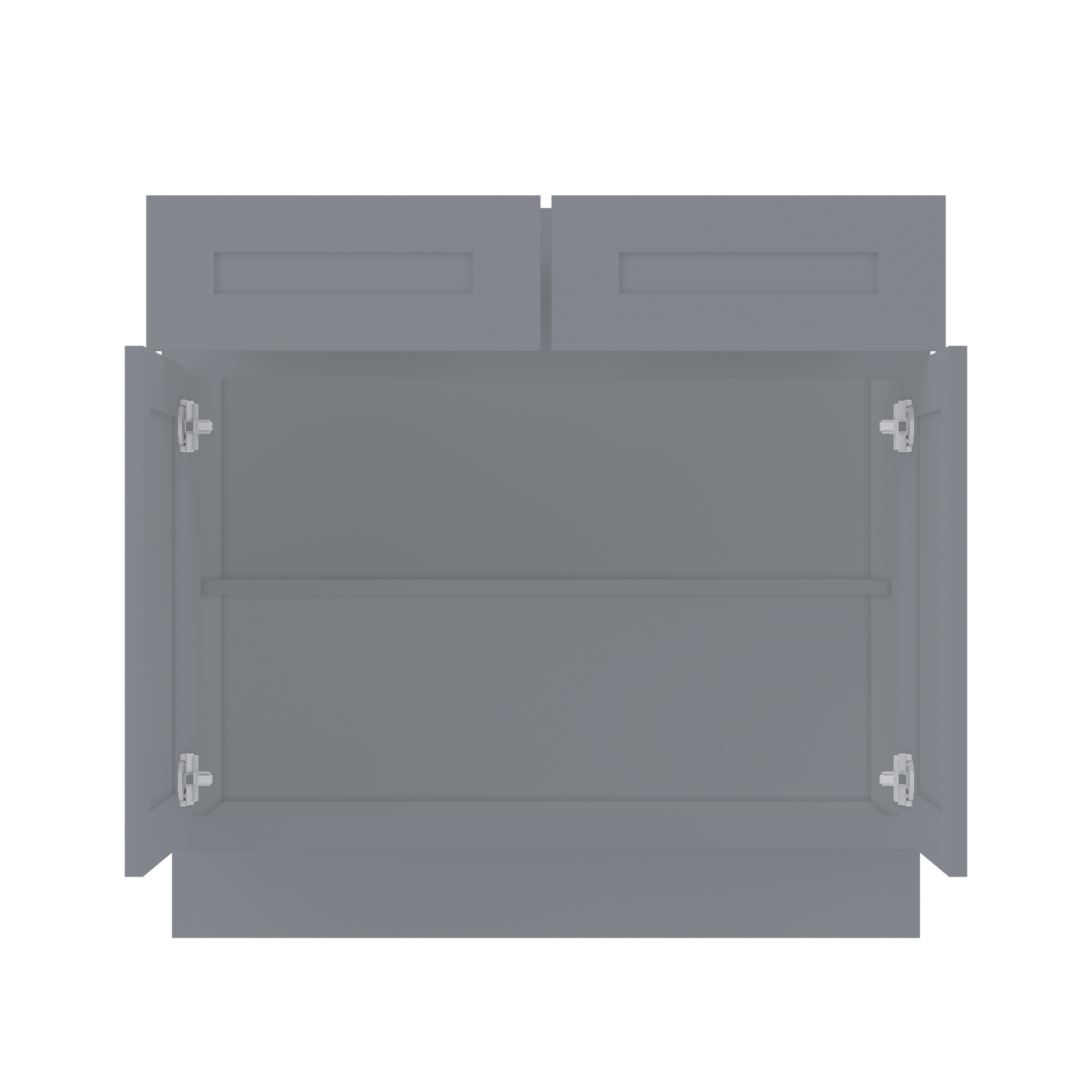 Base Kitchen Cabinet B36 Colonial Gray LessCare 36 in. width 34.5 in. height 24 in. depth - Kitchen Cabinets