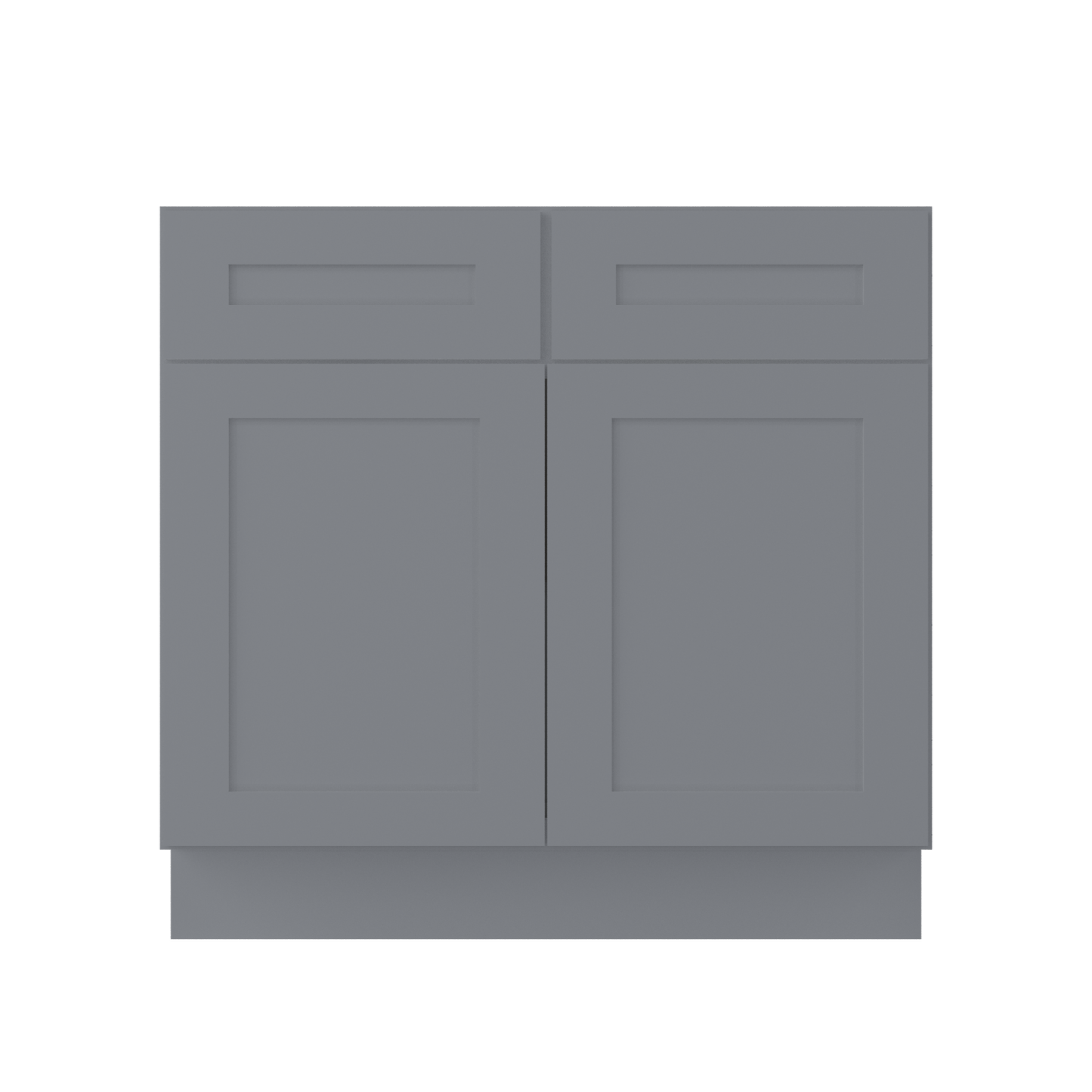 Base Kitchen Cabinet B36 Colonial Gray LessCare 36 in. width 34.5 in. height 24 in. depth - Kitchen Cabinets