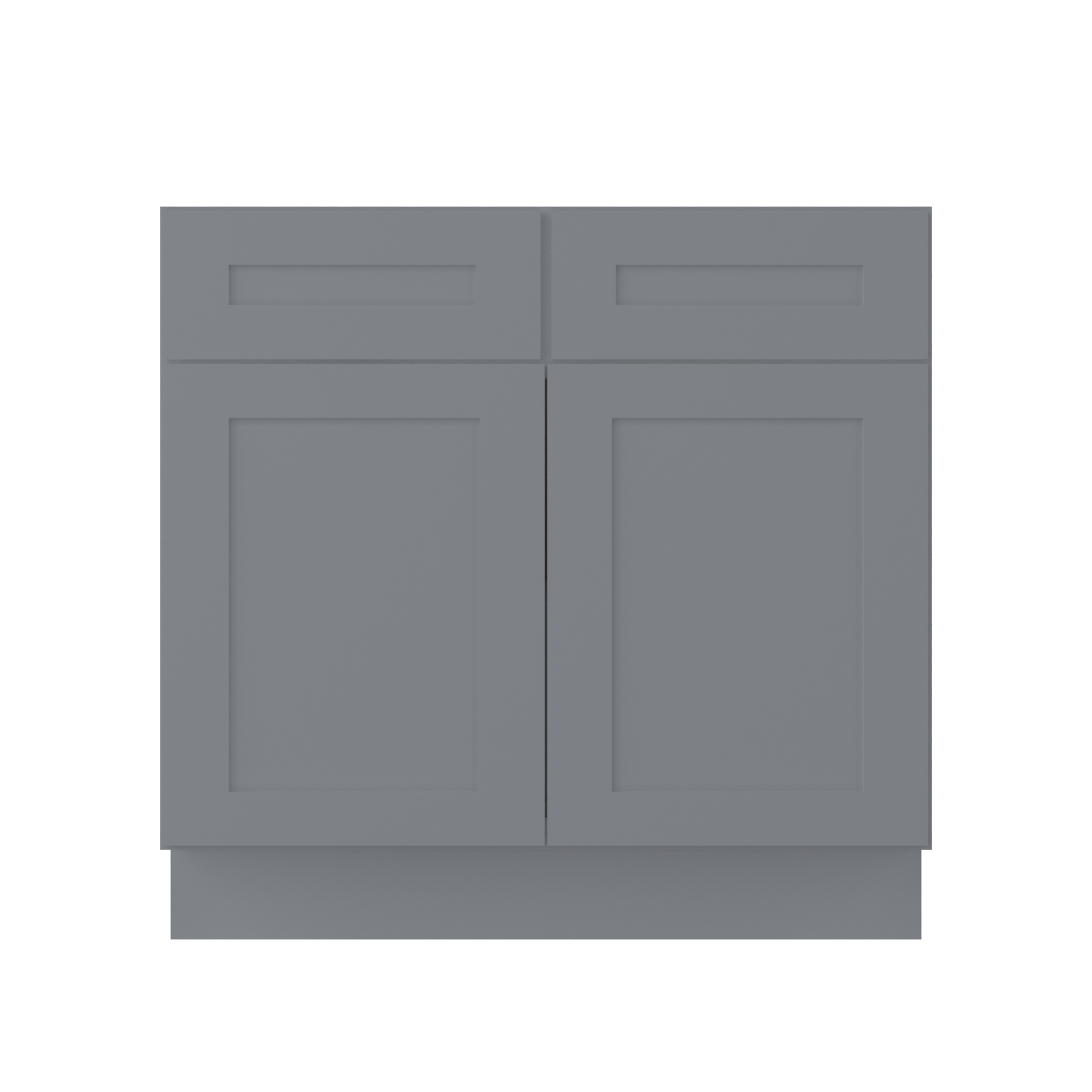 Base Kitchen Cabinet B36 Colonial Gray LessCare 36 in. width 34.5 in. height 24 in. depth - Kitchen Cabinets