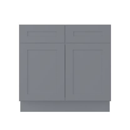 Base Kitchen Cabinet B36 Colonial Gray LessCare 36 in. width 34.5 in. height 24 in. depth - Kitchen Cabinets