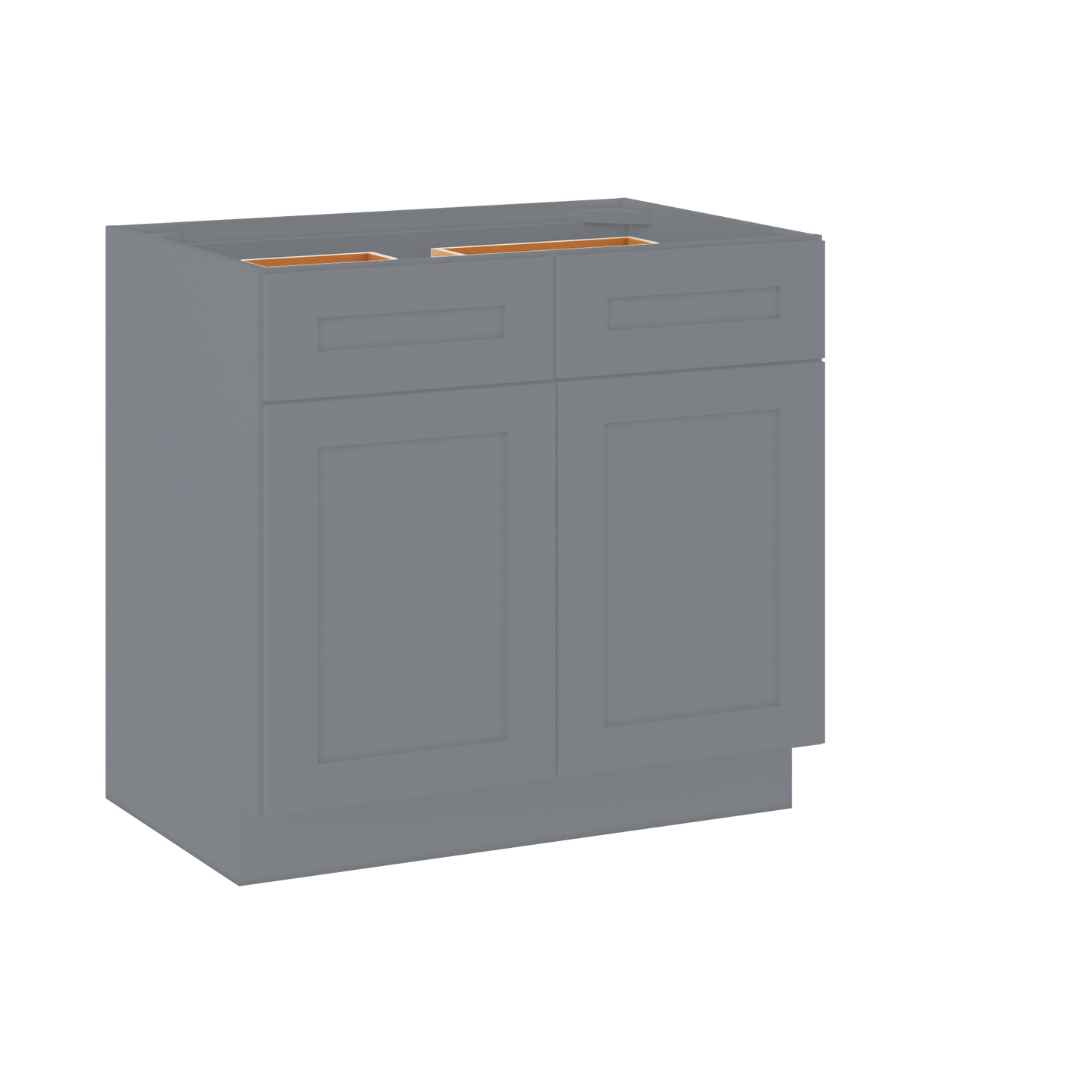 Base Kitchen Cabinet B36 Colonial Gray LessCare 36 in. width 34.5 in. height 24 in. depth - Kitchen Cabinets