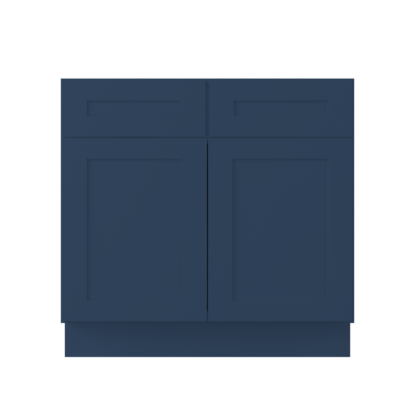 Base Kitchen Cabinet B36 Danbury Blue LessCare 36 in. width 34.5 in. height 24 in. depth - Kitchen Cabinets
