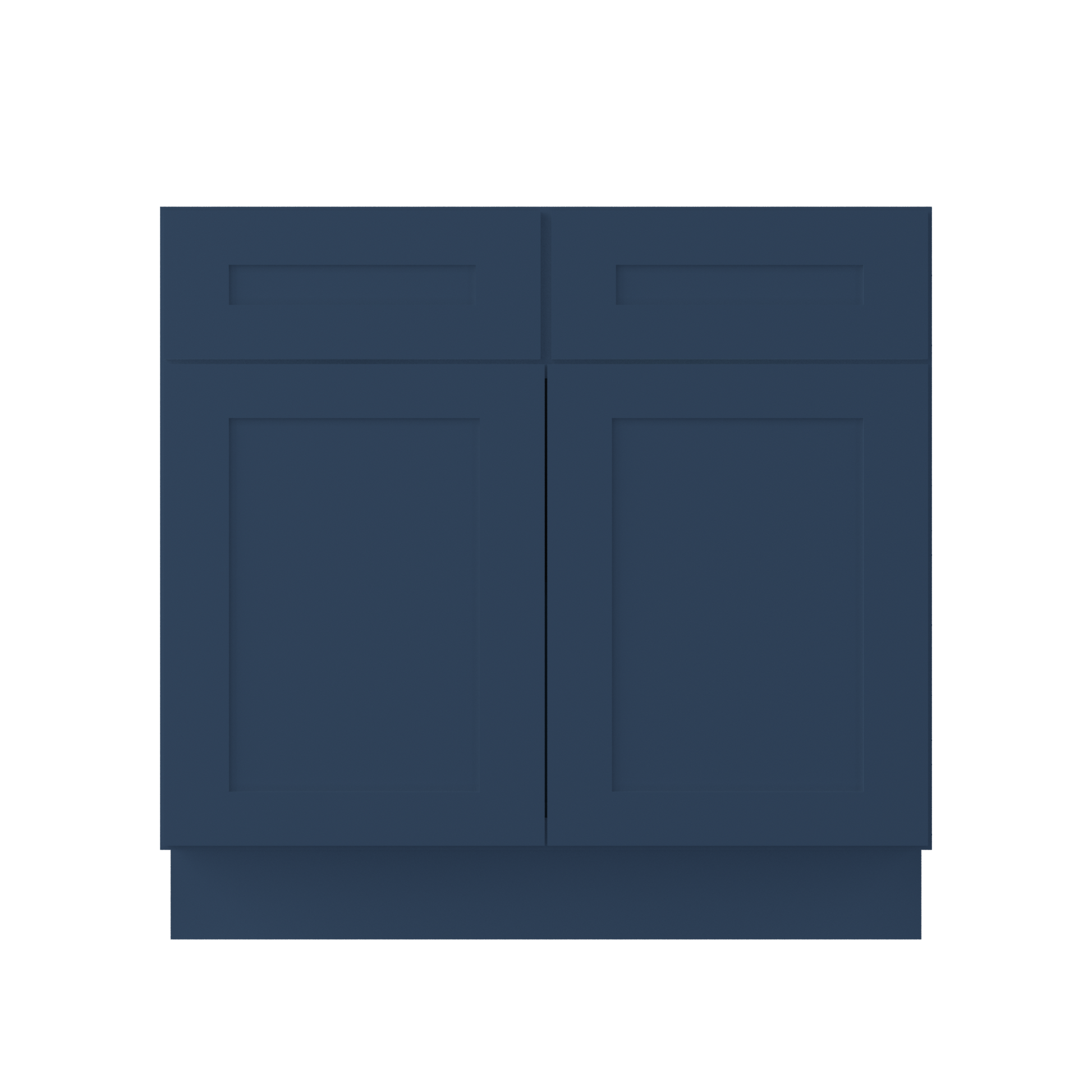 Base Kitchen Cabinet B36 Danbury Blue LessCare 36 in. width 34.5 in. height 24 in. depth - Kitchen Cabinets