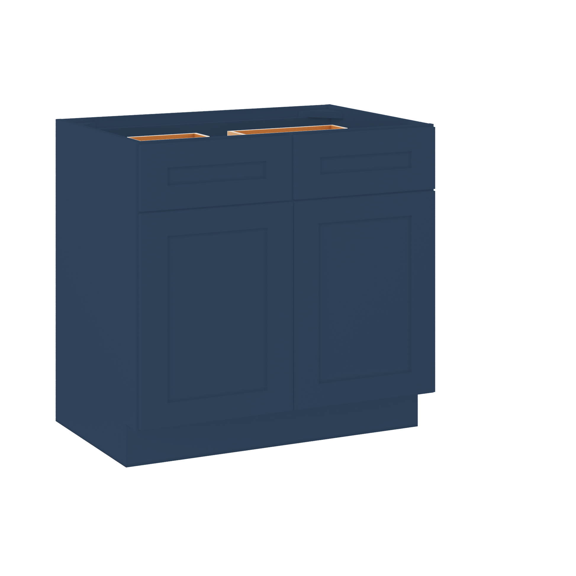 Base Kitchen Cabinet B36 Danbury Blue LessCare 36 in. width 34.5 in. height 24 in. depth - Kitchen Cabinets