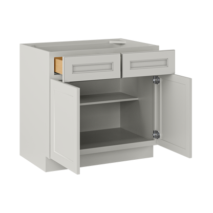 Base Kitchen Cabinet B36 Milan Pearl 36 in. width 34.5 in. height 24 in. depth - Kitchen Cabinets