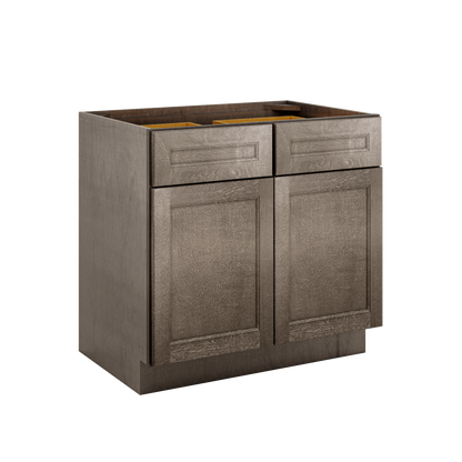 Base Kitchen Cabinet B36 Milan Slate 36 in. width 34.5 in. height 24 in. depth - Kitchen Cabinets