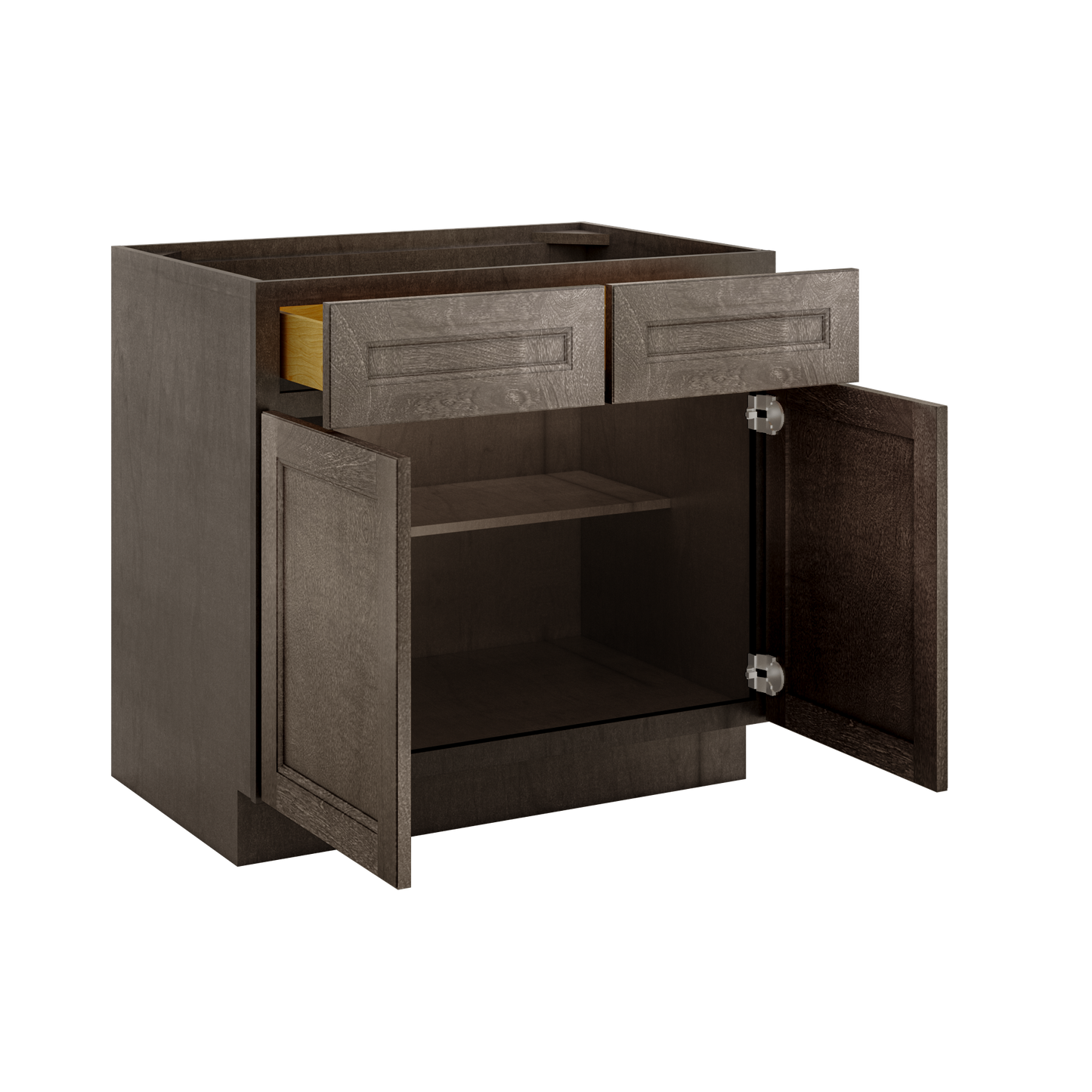 Base Kitchen Cabinet B36 Milan Slate 36 in. width 34.5 in. height 24 in. depth - Kitchen Cabinets