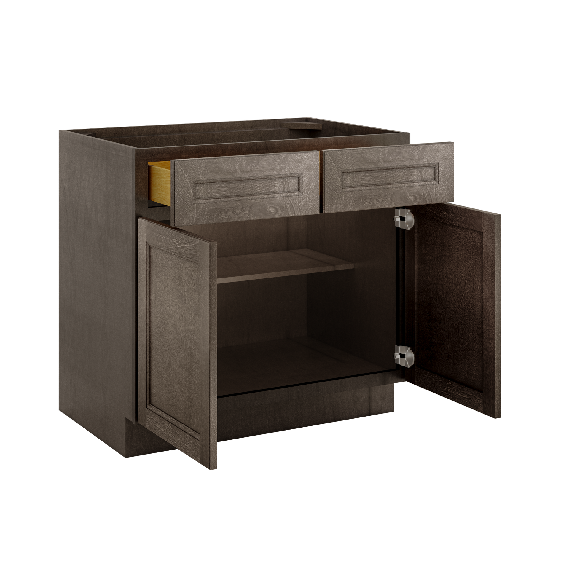Base Kitchen Cabinet B36 Milan Slate 36 in. width 34.5 in. height 24 in. depth - Kitchen Cabinets