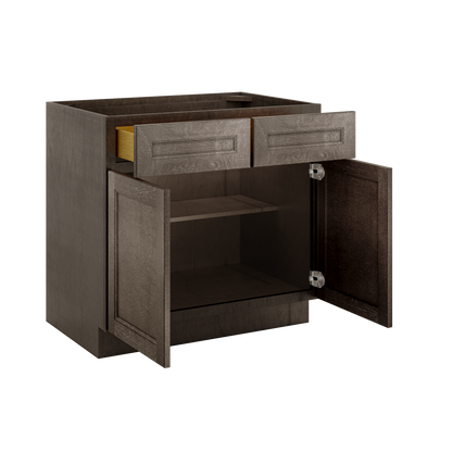 Base Kitchen Cabinet B36 Milan Slate 36 in. width 34.5 in. height 24 in. depth - Kitchen Cabinets