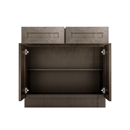 Base Kitchen Cabinet B36 Milan Slate 36 in. width 34.5 in. height 24 in. depth - Kitchen Cabinets