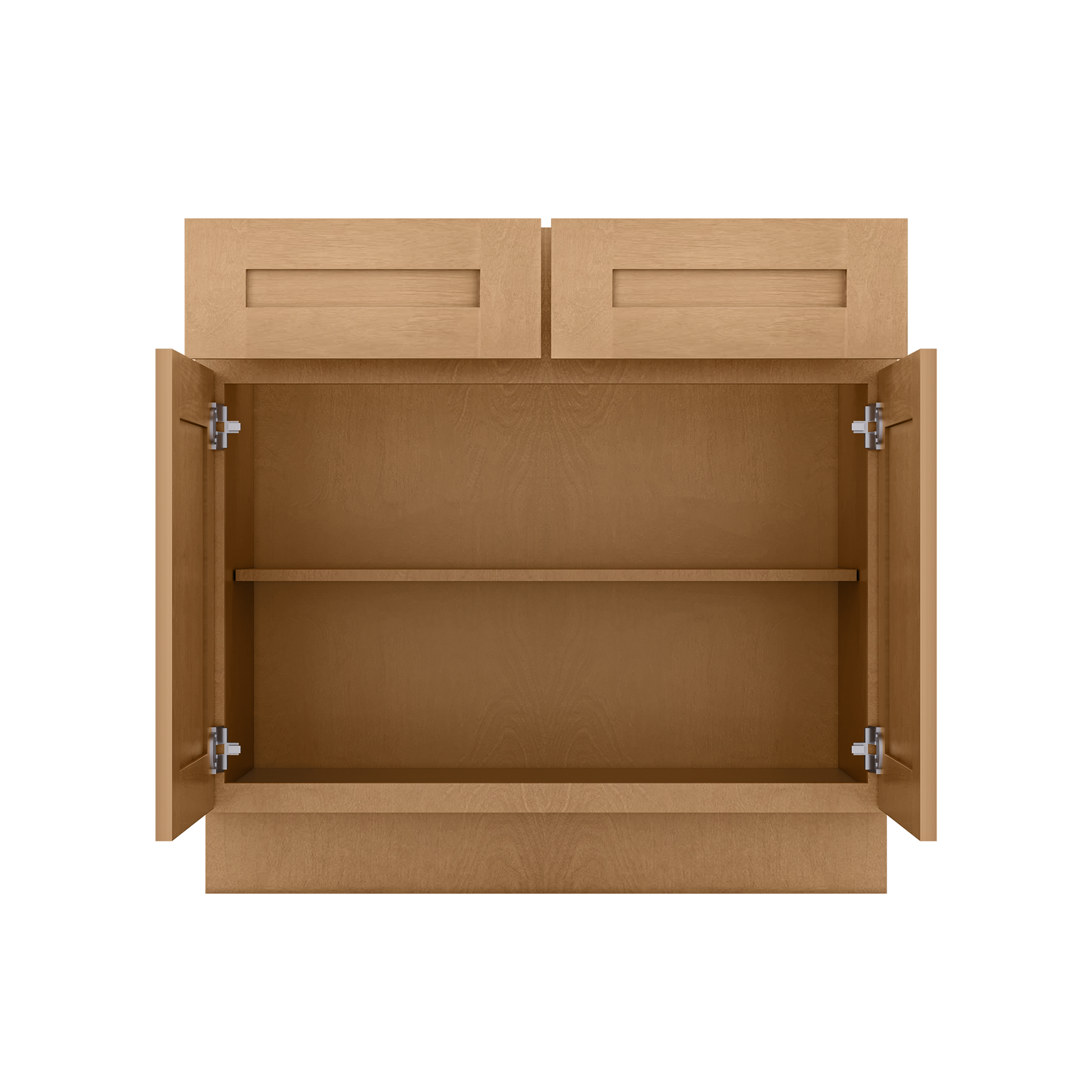 Base Kitchen Cabinet B36 Shaker Toffee LessCare 36 in. width 34.5 in. height 24 in. depth - Kitchen Cabinets