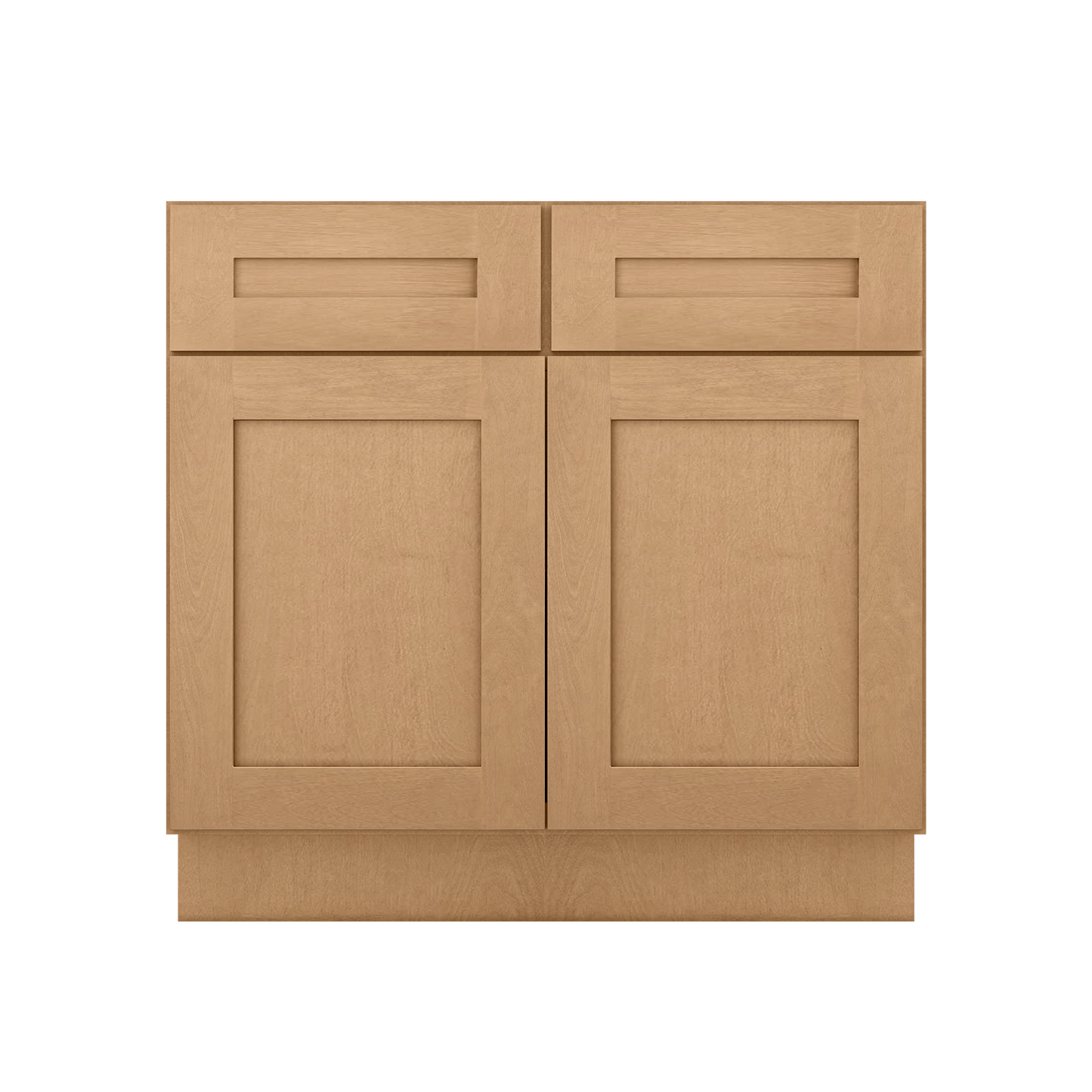 Base Kitchen Cabinet B36 Shaker Toffee LessCare 36 in. width 34.5 in. height 24 in. depth - Kitchen Cabinets