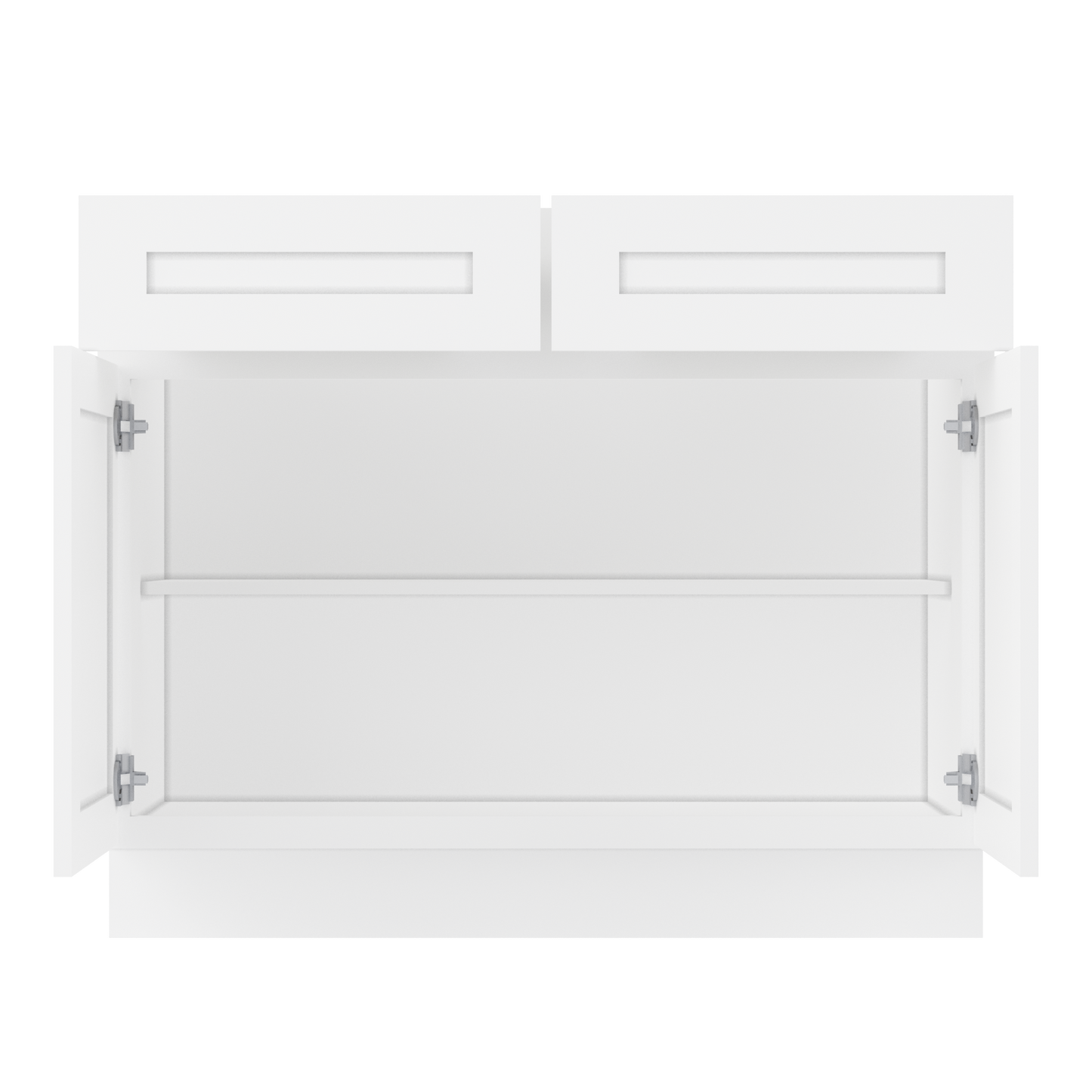 Base Kitchen Cabinet B42 Alpina White LessCare 42 in. width 34.5 in. height 24 in. depth - Kitchen Cabinets