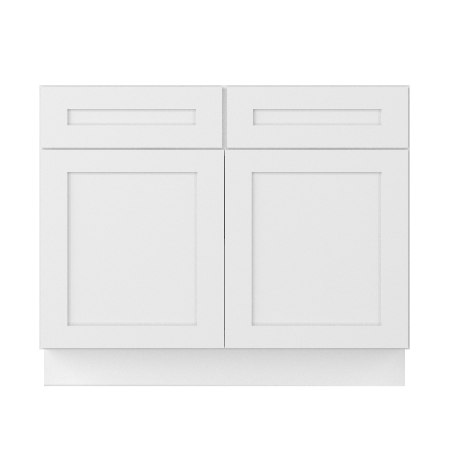 Base Kitchen Cabinet B42 Alpina White LessCare 42 in. width 34.5 in. height 24 in. depth - Kitchen Cabinets