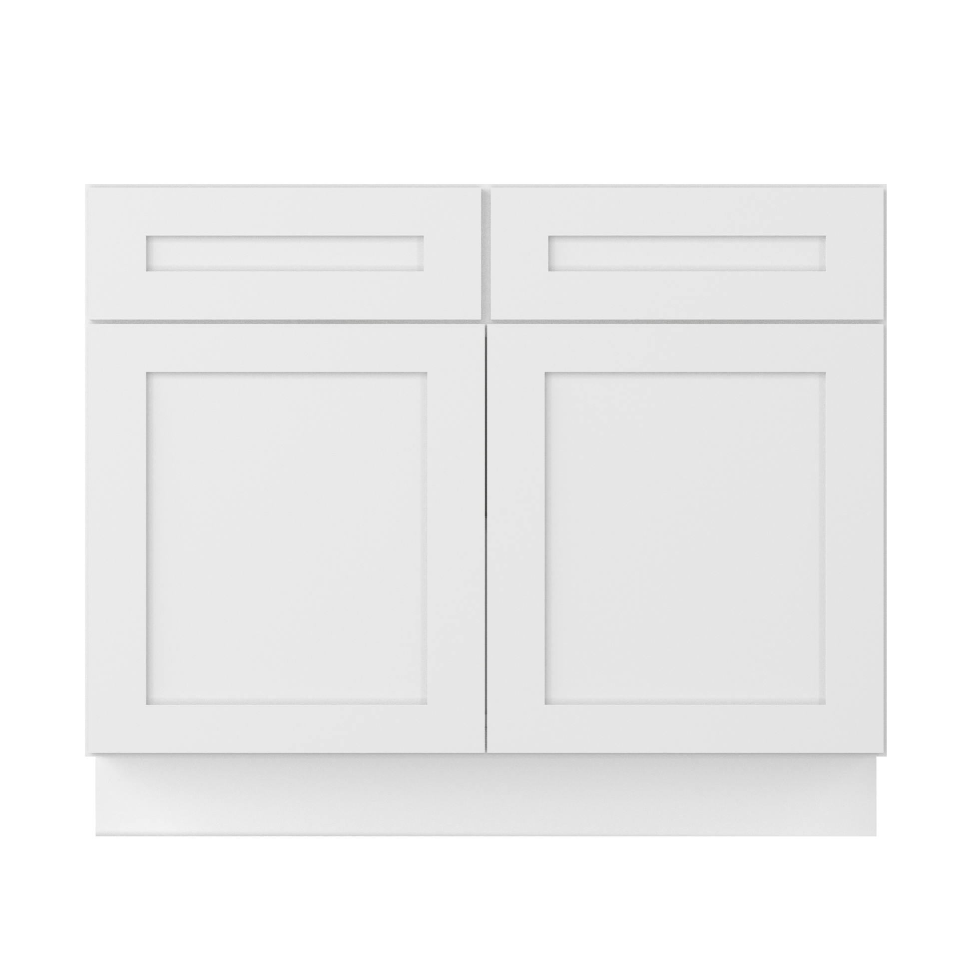 Base Kitchen Cabinet B42 Alpina White LessCare 42 in. width 34.5 in. height 24 in. depth - Kitchen Cabinets