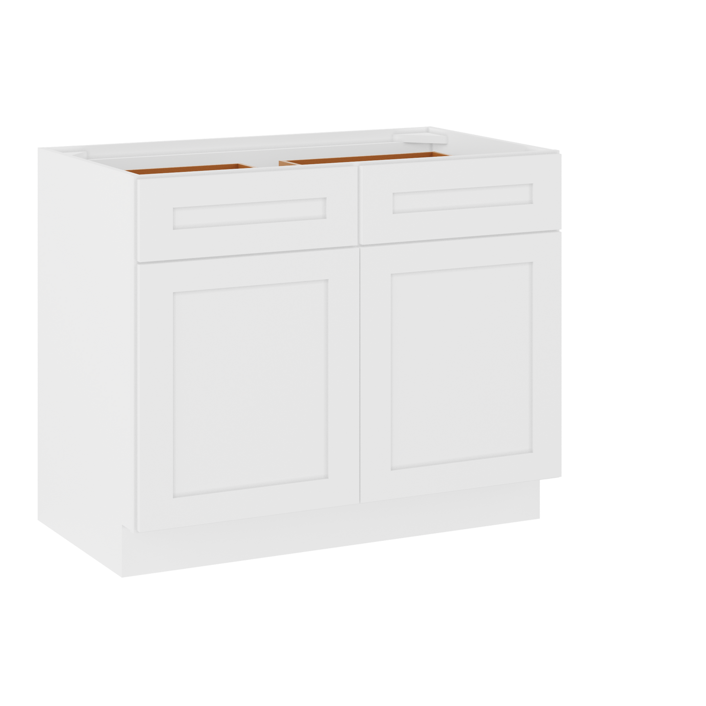 Base Kitchen Cabinet B42 Alpina White LessCare 42 in. width 34.5 in. height 24 in. depth - Kitchen Cabinets