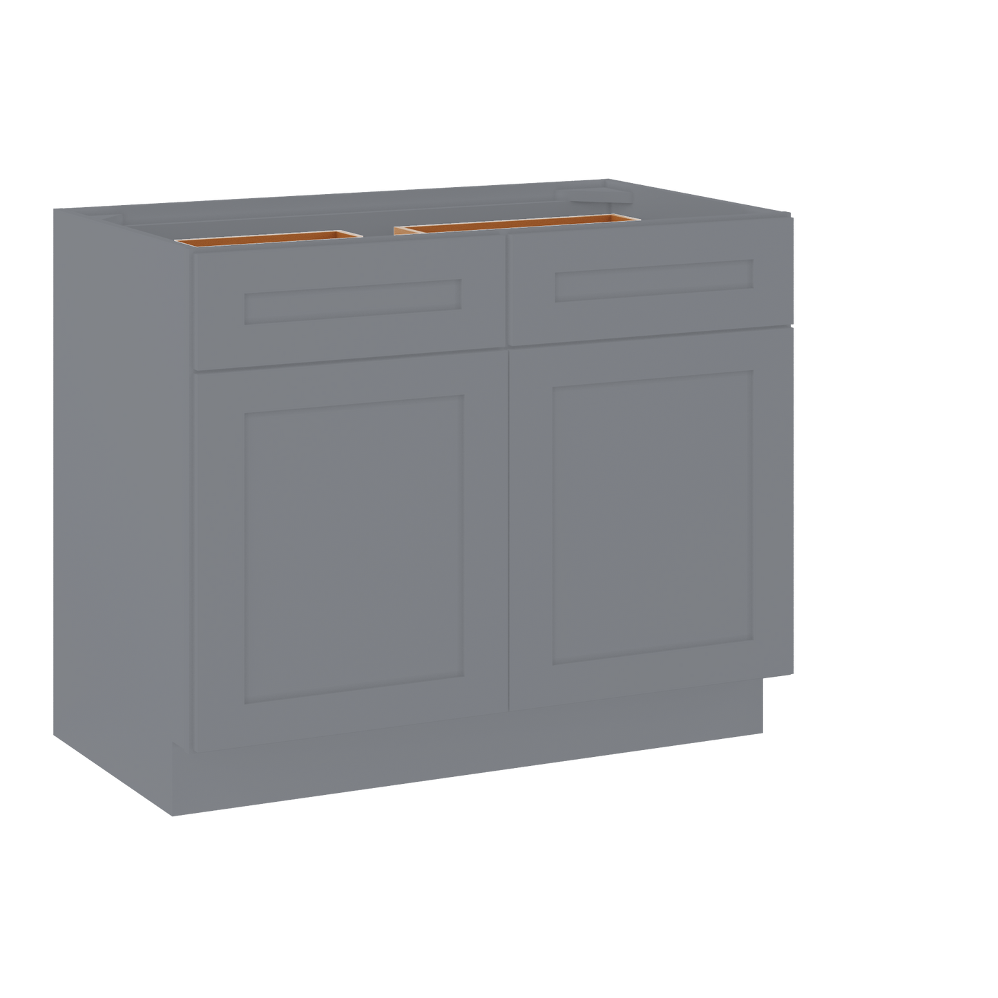 Base Kitchen Cabinet B42 Colonial Gray LessCare 42 in. width 34.5 in. height 24 in. depth - Kitchen Cabinets