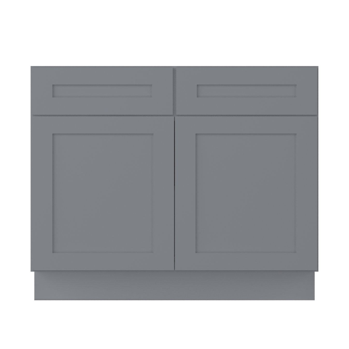 Base Kitchen Cabinet B42 Colonial Gray LessCare 42 in. width 34.5 in. height 24 in. depth - Kitchen Cabinets