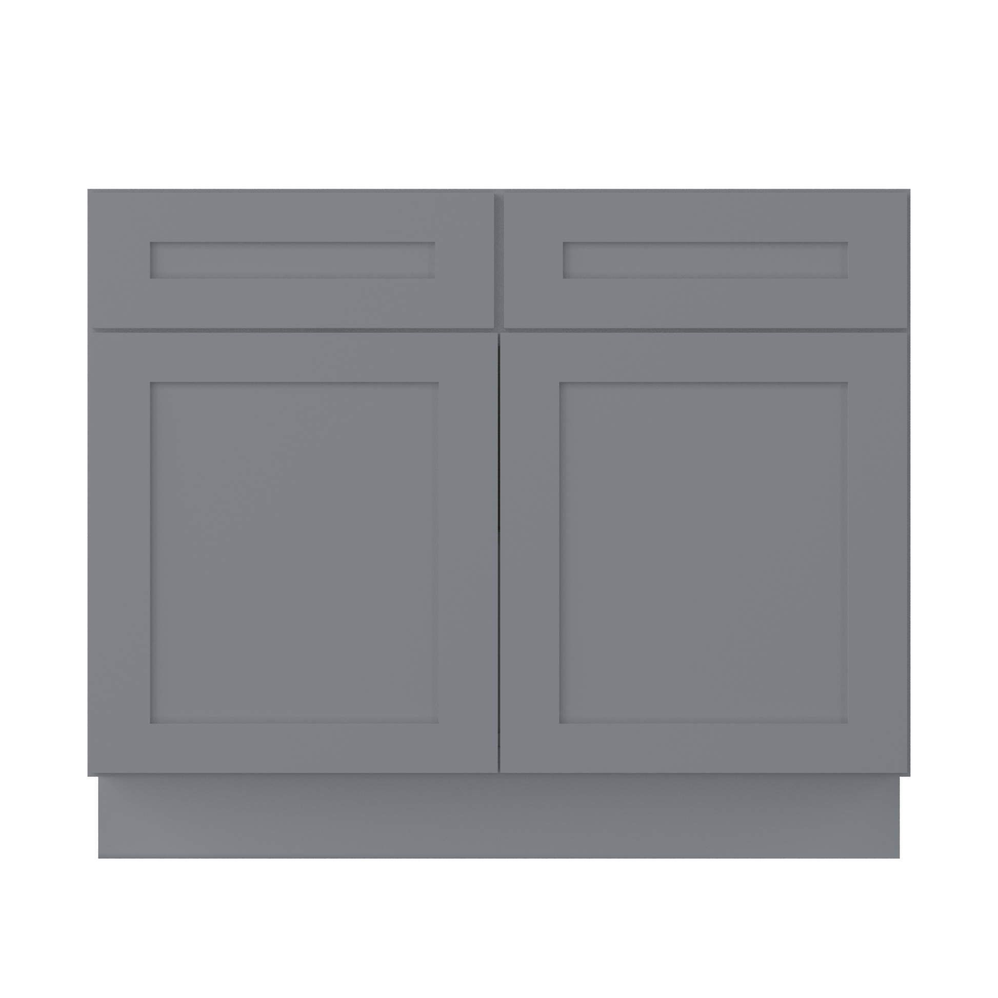 Base Kitchen Cabinet B42 Colonial Gray LessCare 42 in. width 34.5 in. height 24 in. depth - Kitchen Cabinets