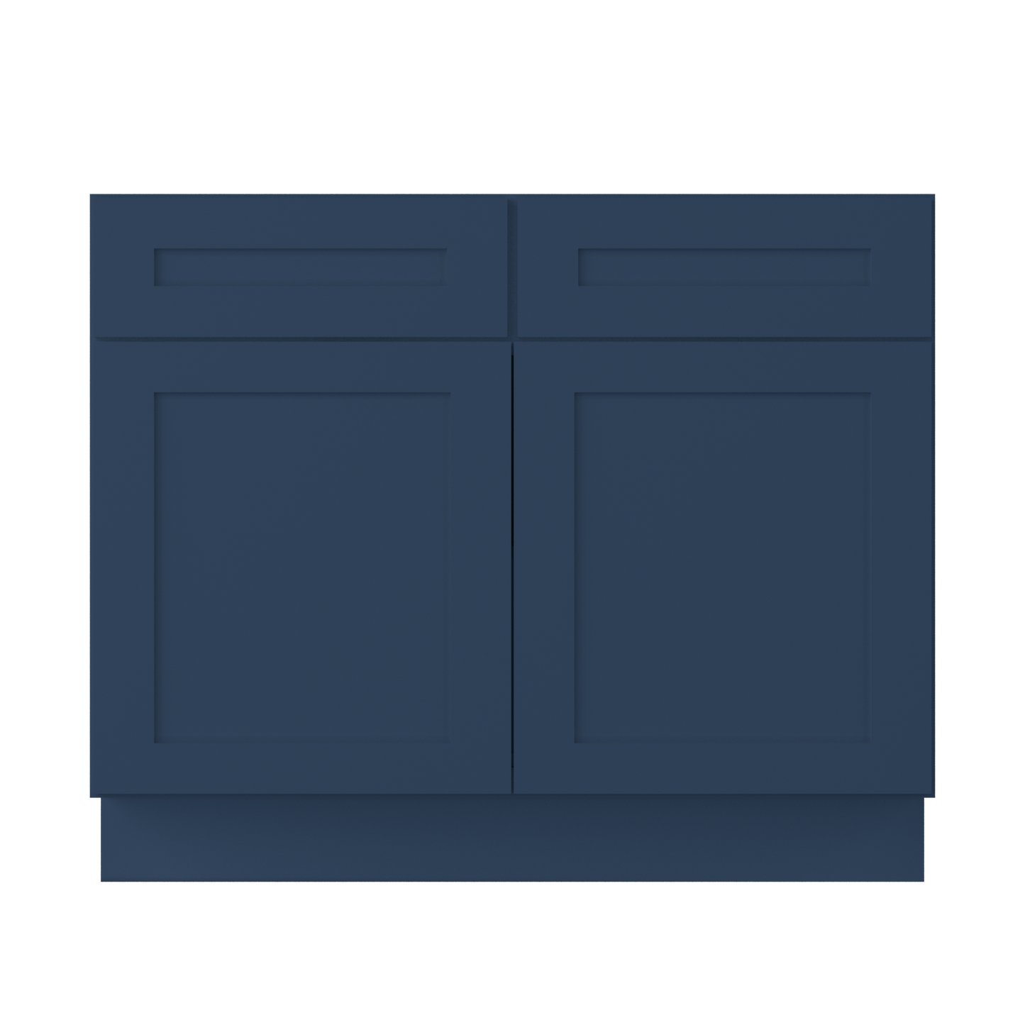Base Kitchen Cabinet B42 Danbury Blue LessCare 42 in. width 34.5 in. height 24 in. depth - Kitchen Cabinets